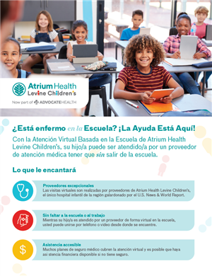 Atrium Health Levine Children’s School-Based Virtual Care